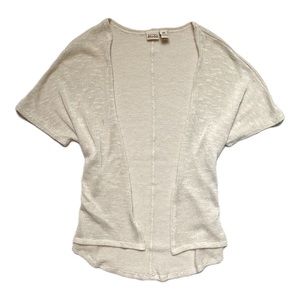 {Mudd} Knit Cream Short Sleeved Cardigan